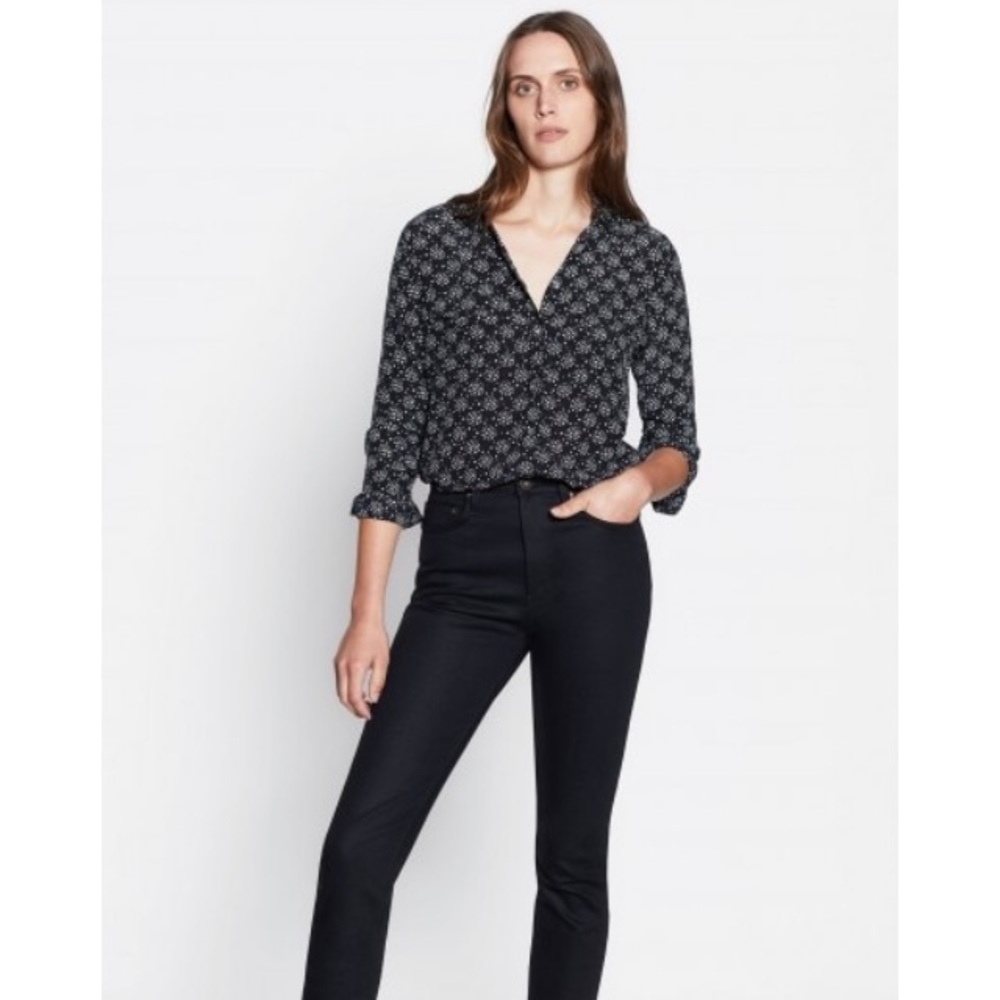 Equipment slim signature silk blouse